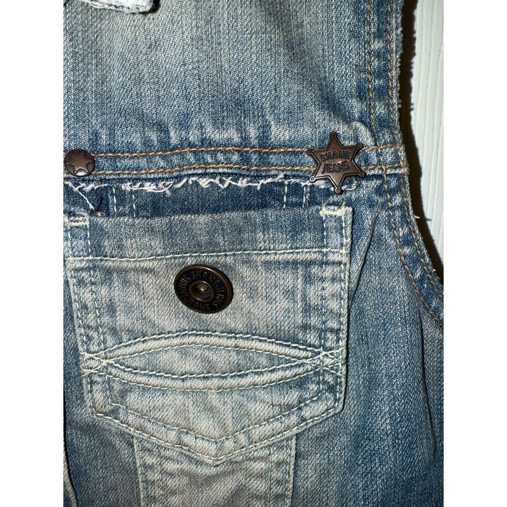 Shane Jeans Denim Embellished Vest Size Small‎ - Picture 5 of 16